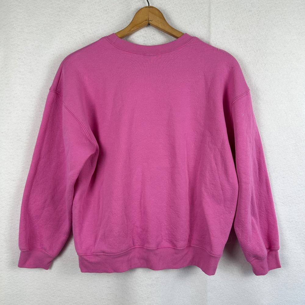 Disney‎ Stitch Ohana Pink Graphic Pullover Sweatshirt Medium Youth Kids - Picture 4 of 9